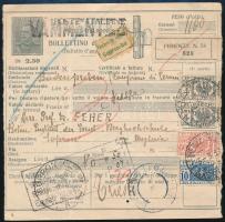 1933 Csomagszállító Firenzéből Sopronba / Parcel card FIRENZE