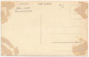 Ósebeshely, Sibisel; Raul mare (Römerbad) / vízesés / waterfall, riverside. photo (ragasztónyom / gl...