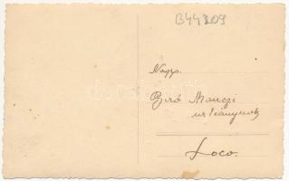 1935 Kolozsvár, Cluj; Burkhárdt Gizi és Pusztay Béla esküvői meghívója / wedding invitation. Bernát ...