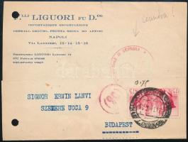1941 Cenzúrázott levelezőlap Budapestre / Censored postcard