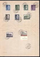 General Gouvernement 1944 25 db bélyeg papírlapon "LUBLIN" / 25 stamps on a sheet of paper