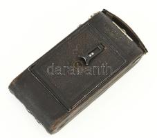 cca 1930 Voigtländer rollfilmes fényképezőgép, 5x8 cm filmformátum, Anastigmat Skopar 1:4,5 F=8,3 cm...