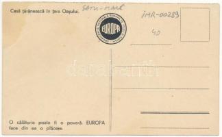 Avasság, Tara Oasului; Casa taraneasca / Parasztház, erdélyi folklór / Transylvanian folklore, peasa...