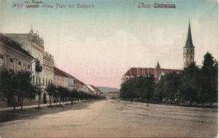 Lőcse square with City park