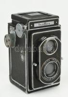 cca 1939-1950 Zeiss Ikon Ikoflex II (852/16) ikerlencsés reflex fényképezőgép, Tessar 1:3,5 f=7.5 cm...