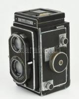 cca 1939-1950 Zeiss Ikon Ikoflex II (852/16) ikerlencsés reflex fényképezőgép, Tessar 1:3,5 f=7.5 cm...