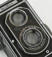 cca 1939-1950 Zeiss Ikon Ikoflex II (852/16) ikerlencsés reflex fényképezőgép, Tessar 1:3,5 f=7.5 cm...