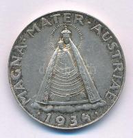 Ausztria 1934. 5Sch Ag "Mariazelli Madonna" T:AU patina Austria 1934. 5 Schilling Ag "Madonna of Mariazell" C:AU patina  Krause KM#2853