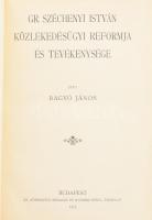 Bagyó János: Gr. Széchenyi István közlekedésügyi reformja és tevékenysége. Bp., 1913, Athenaeum, 191 p. Átkötött kopott félvászon-kötés.