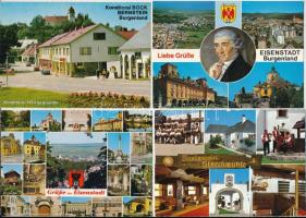 BURGENLAND - 10 db MODERN város képeslap / 10 modern town-view postcards