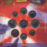 Nagy-Britannia 2001. 1p-2Ł 9klf db, szettben, benne 2klf 2Ł T:BU