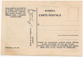 Hordó, Hordau, Cosbuc; Casa natala si portretul lui G. Cosbuc, trubadurul idilic al neamului romanes...