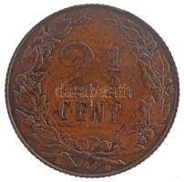 Hollandia 1906. 2 1/2c bronz T:XF szennyeződés, ph Netherlands 1906. 2 1/2 Cents bronze C:XF dirt, edge error Krause KM#134