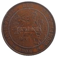 Hollandia 1906. 2 1/2c bronz T:XF szennyeződés, ph
Netherlands 1906. 2 1/2 Cents bronze C:XF dirt, ...
