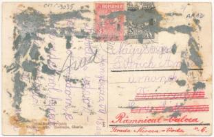 Menyházafürdő, Monyásza, Baile Moneasa; Központi szálloda / Hotel Central (ragasztónyom / glue marks...