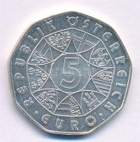 Ausztria 2002. 5E Ag "250 éves a schönbrunn-i állatkert" kapszulában T:UNC 
Austria 2002....