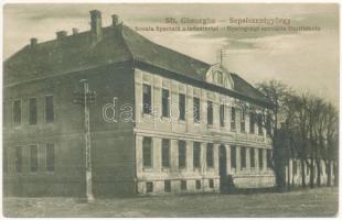 1928 Sepsiszentgyörgy, Sfantu Gheorghe; Scoala Speciala a intanteriei / Gyalogsági speciális tisztiiskola. Eugen Klein kiadása, Vetési László fényképész felvétele / military infantry school (EK)