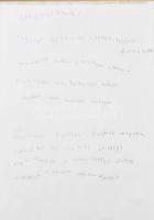 Faludy György (1910-2006) Kossuth-díjas költő magyar ny. verses kézirata, két lapon, autográf aláírá...