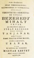 CSAPÓ, JÓZSEF Uj füves és virágos magyar kert, mellyben mindenik fűnek és virágnak neve, neme, ábrázatja, természete és ezekhez képest külömbféle hasznai, értelmesen megjegyeztettek -- által. Pozsony, 1775. Landerer Mihály. 1 rézm. címkép (szerző arcképe), 6 sztl. lev., 9-305 p., 12 sztl. lev. Első kiadás. A címképmetszet hiányzik. Az ajánlás négy levele másolatban pótolt. A szerző, Csapó József (1734-1799) Debrecen város főorvosa volt, ezen művének fő célja az orvosilag használható növények, gyógynövények bemutatása volt, a leírt több száz növényfaj neveit öt nyelven is közli, de munkája inkább orvosi, mint botanikai jellegű.. Későbbi félbőr-kötésben, restaurált lapokkal.