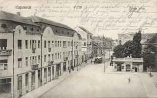 Kaposvár Zárda utca borbély-fodrász üzlettel, trafikkal