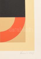 Konok Tamás (1930-2020): 6 db lapból álló mappa, 1991. Szitanyomat, papír, mindegyik jelzett és szám...