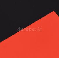 Zalavári József (1955-): Colour dialog II., 2020 Alumínium eloxal. Jelzett a hátoldalán. 52x51 cm. /...