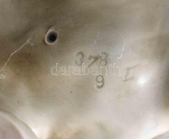 Porcelán elefánt. Sitzendorf?, számozott, hibátlan, 20x16 cm