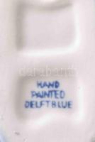 Delft szerelmespár. Jelzett, minimális kopással, 8x8 cm