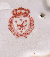 Wong Lee paradicsommadár. Jelzett, repesztett mázas, hibátlan, m: 14 cm