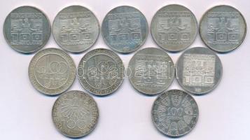 Ausztria 1975-1979. 100Sch Ag (11xklf) emlékkiadások T:AU,XF patina, ph.
Austria 1975-1979. 100 Sch...