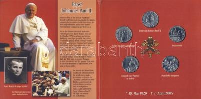 Máltai Lovagrend 2005. 1L 5klf db "II.János Pál pápa" német nyelvű szettben T:BU
