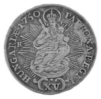 1750K-B 15kr Ag "Mária Terézia" (5,90g) T:VF patina, ph. / Hungary 1750K-B 15 Kreuzer Ag &...