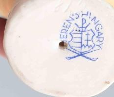 Herendi madárka. Jelzett kézzel festett, hibátlan, m: 7,5 cm