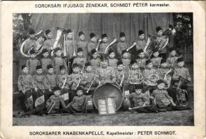 1915 Budapest XXIII. Soroksári Ifjúsági Zenekar, Schmidt Péter karmester (ázott / wet damage)
