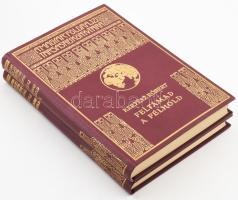 Kertész Róbert (1901-1960): Feltámad a félhold I-II. köt. A Magyar Földrajzi Társaság Könyvtára. Bp.,[1939], Franklin, 1-160 p.,4+161-347+1 p.+32 (fekete-fehér fotók) t.+ 1 (kihajtható térkép) t. 2. kiadás. Egészoldalas fekete-fehér képtáblákkal, egészoldalas és szövegközti térképekkel, valamint egy kihajtható térképpel illusztrált. Kiadói dúsan aranyozott egészvászon kötés,. nagyon szép állapotban!
