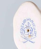 Herendi csikkelnyomó, jelzett, kopással, h: 4,5 cm