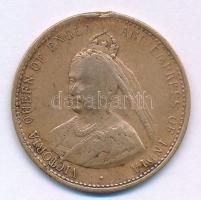 Nagy-Britannia 1897. "Viktória, Anglia királynője és India uralkodója / Az angol történelem leghosszabb uralkodásának emlékére 1837-1897" bronz emlékérem (25mm) T:F fülnyom, patina Great Britain 1897. "Victoria, Queen of England and Empress of India / In commemoration of the longest reign in british history 1837-1897" bronze commemorative medallion (25mm) C:F ear mark, patina