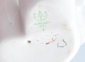 Hollóházi akt. Jelzett, kis kopással, 21x12,5 cm