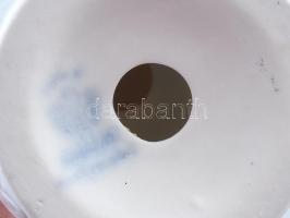 Aquincum aquazur angyalka gyertyatartóval. Terv: Ősz Szabó Antónia. Jelzett, hibátlan, m: 8,5 cm