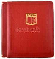Abria rugós albumborító, benne 13 db blokk / FDC berakólap + 10 db osztott fehér lap