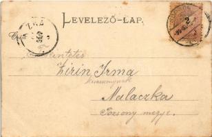 1899 (Vorläufer) Sopron, Odenburg; Igazságügyi palota, útépítés (fl)