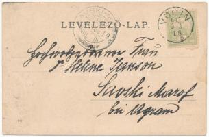 1905 Atyina, Vocsin, Vocin; várrom, szerb ortodox templom / castle ruins, Serbian Orthodox church. p...