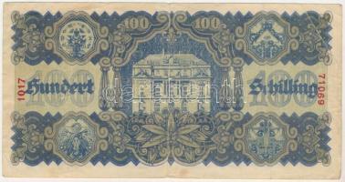 Ausztria 1945. 100Sch T:F,VG
Austria 1945. 100 Schilling C:F,VG 
Krause P#118