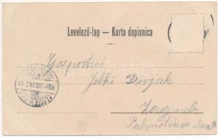 1899 (Vorläufer) Ivanicsvár, Ivanic Grad; utca, szerb ortodox templom / street view, Serbian Orthodo...