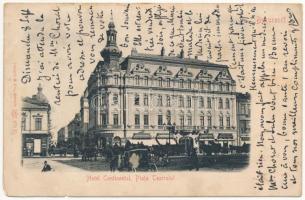 Bucharest, Bukarest, Bucuresti, Bucuresci; Hotel Continental, Piata Teatrului / square, hotel, shops (EM)
