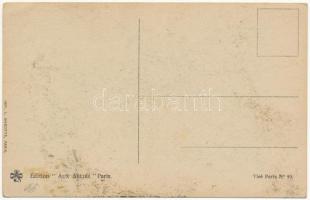 Roumanie / Roumania / Romania. Art Nouveau butterfly lady, colors of the Romanian flag. Edition &quo...