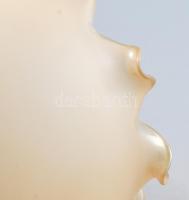 Szarvasi kétbúrás bronz falilámpa. Jelzett, hibátlan, cca 43x26 cm