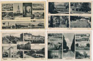 10 db RÉGI magyar város képeslap vegyes minőségben. Barasits / 10 pre-1948 Hungarian town-view postcards in mixed quality