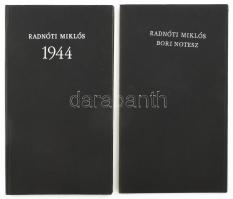 Radnóti Miklós: Bori notesz. I-II. köt. Radnóti Miklós utolsó versei. Bp., 1970, Magyar Helikon. Hasonmás kiadás. Kiadói kartonált papírkötés / kiadói papírkötés,