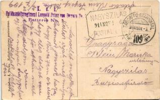1914 Dobromyl, Dobromil; Salina / salt mine + "K.u.K. Feldhaubitzregiment Leopold Prinz von Bay...